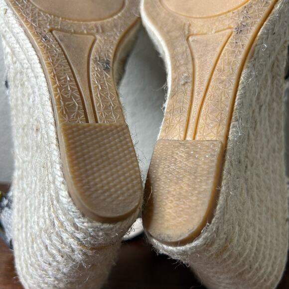 Ted Baker Shoes Platform Wedge Heels Espadrilles Embossed‎ Leather Size 41/US 8 - Picture 9 of 11